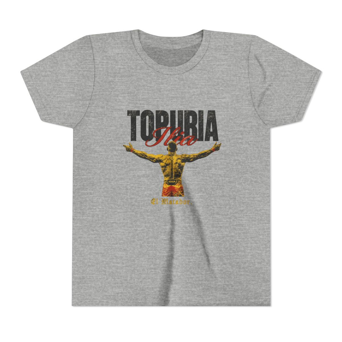 Ilia Topuria El Matador Back Kids T Shirt