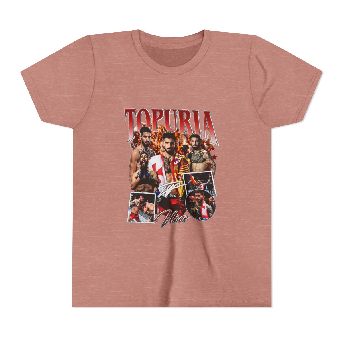 Ilia Topuria El Matador Signature Kids T Shirt - alternate angle 2, merchandise